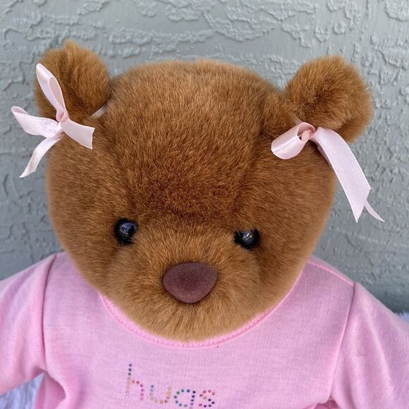 Build-A-Bear 1997 Plush With Bows HUGS Tee - Picture 4 of 14